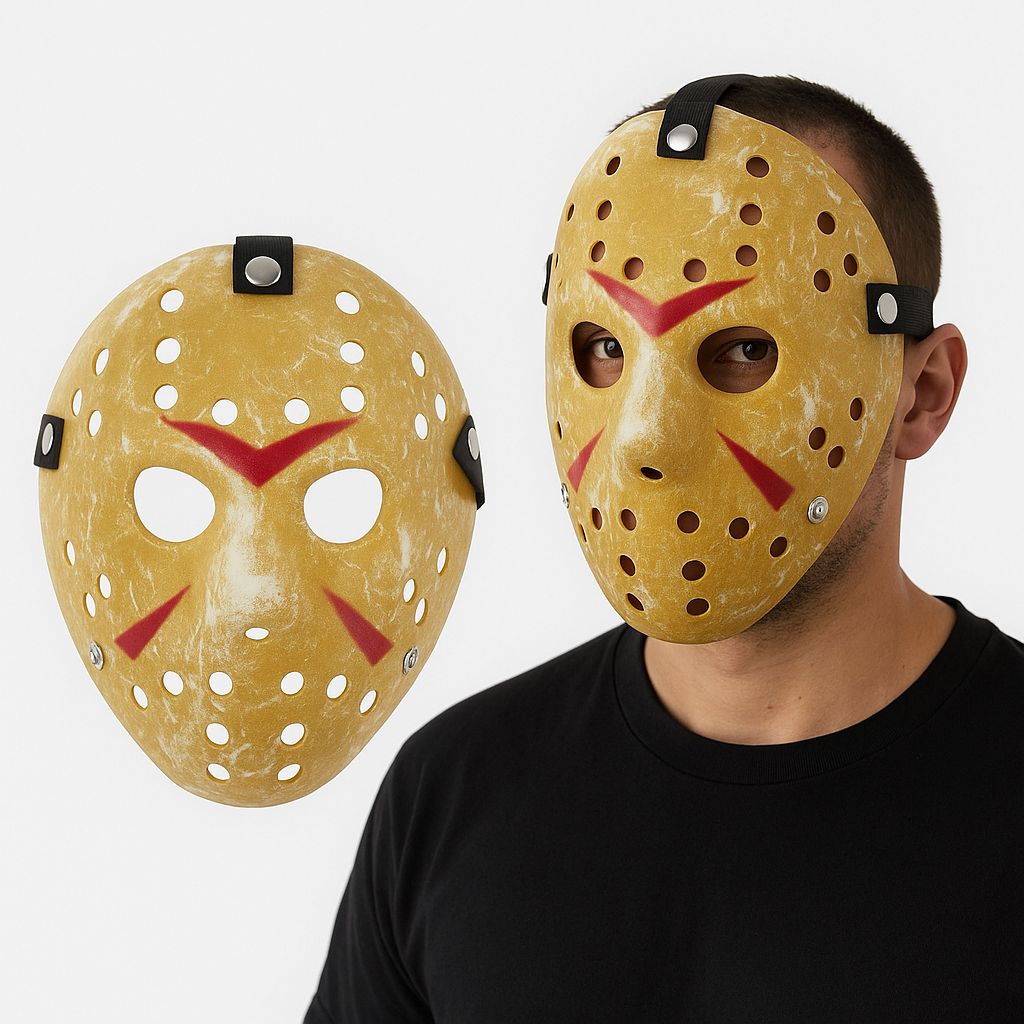 Máscara Luxo Jason Filme Sexta Feira 13 Jason Cosplay Terror Halloween Dia Das Bruxas