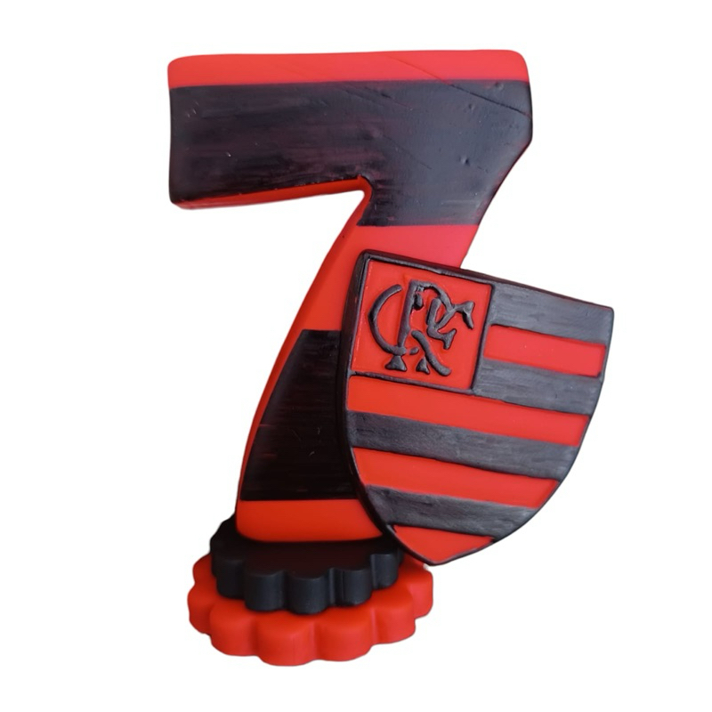 vela biscuit mengo fla topo de bolo de aniversário flamengo