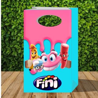 Sacola tema Bala Fini- Festa Infantil - Sacolinha P - Lembrancinha - Pegue e Monte - Sacolinha para Decoração de festa em Oferta na Shopee