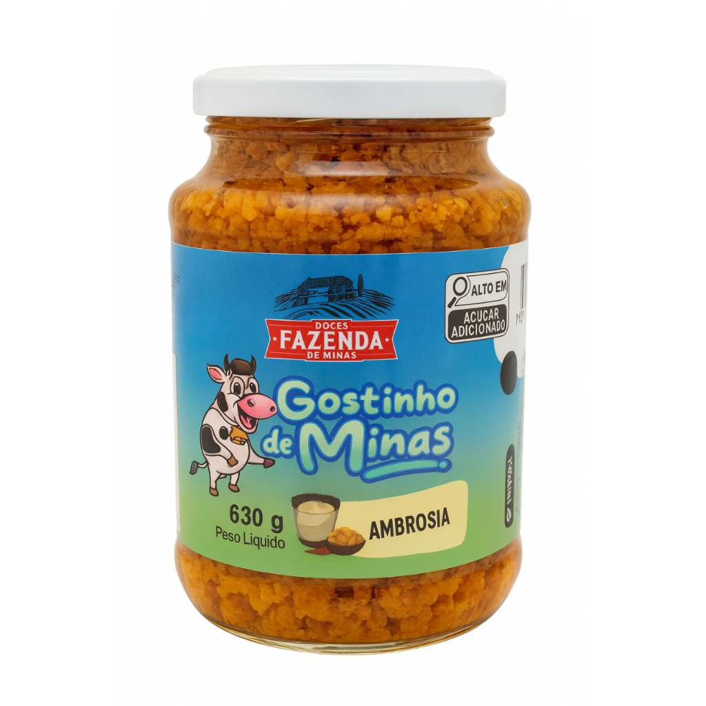 Ambrosia (doce de leite talhado) 630 gramas - Gostinho de Minas em Oferta na Shopee