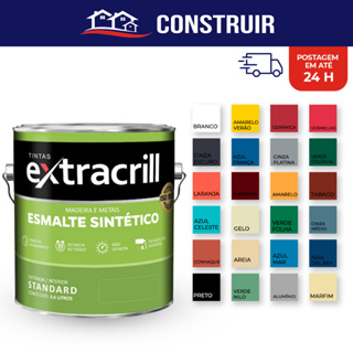 Tinta Esmalte Sintético 3,6l Extracrill Premium Alto Brilho Várias Cores em Oferta na Shopee