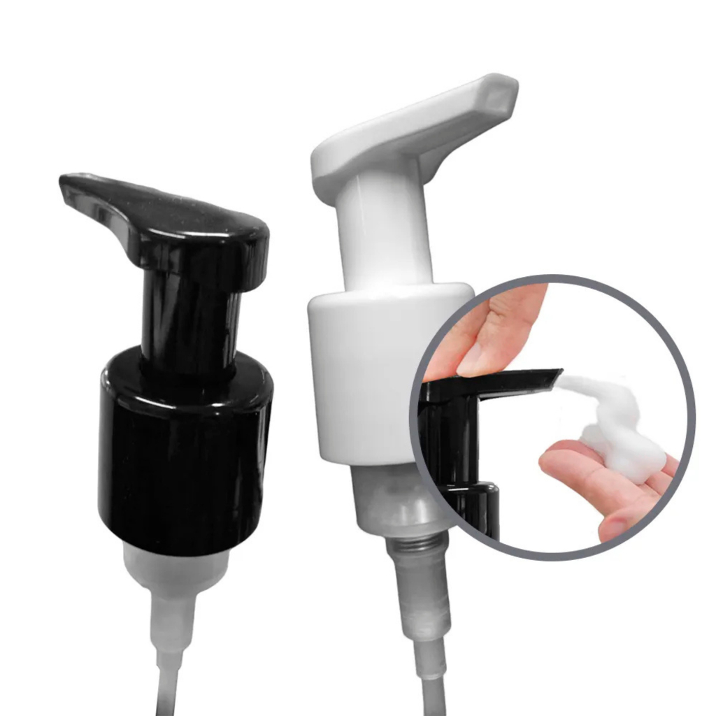 Válvula Pump Rosca 28/410 - Bico De Pato  PRETA OU BRANCA -COM TUBO-  Embalagens 500ml - 1 Litro em Oferta na Shopee