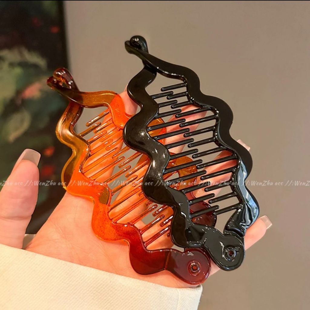Kit 1/2/4/6Presilha Cabelo Banana ondulado 14cm/Feminino/Clip Rabo de Cavalo/Acessório Meninas em Oferta na Shopee