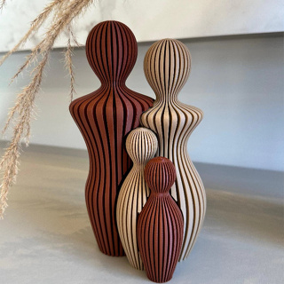 Escultura Família 25 cm – Casal com Filhos - Decoração Moderna para sua Casa em Oferta na Shopee