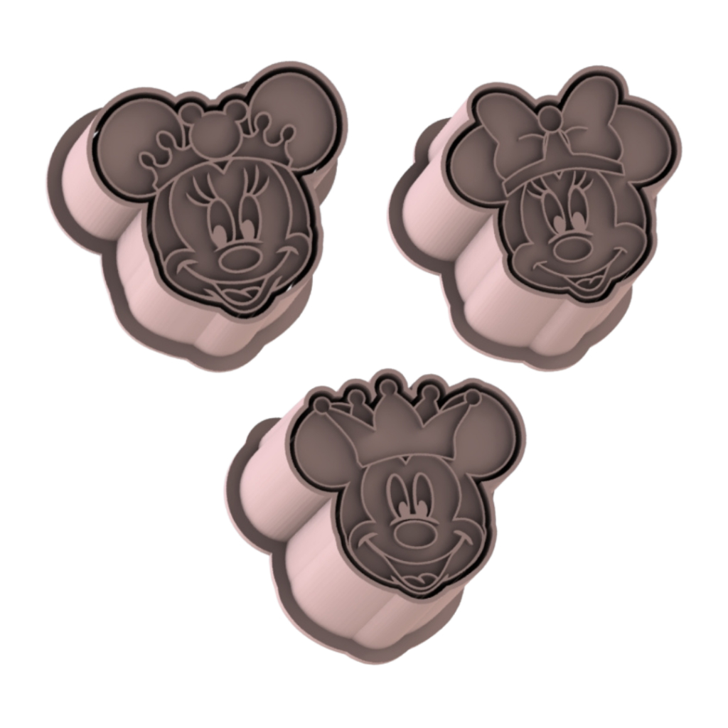 Ejetor e modelador de Docinhos e Doces Mickey Minnie Realeza - Unitário