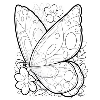 Desenhos para colorir Borboletas - 30 Folhas A4