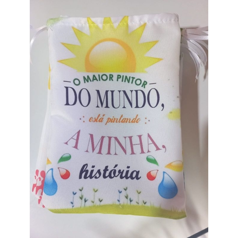 Saquinho Surpresa Personalizado aniversário O Maior Pintor do Mundo 14x19cm