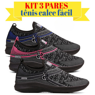 Kit 3 Pares Tênis Meia Unissex, Cores Vibrantes e Design Moderno, Do 34 Ao 43, Perfeito Para o Dia