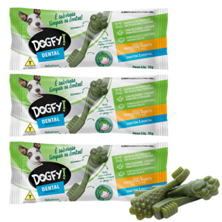 Petisco Dogfy Dental Para Cães De Pequeno Porte Anti Bafo Escova Os Dentes em Oferta na Shopee