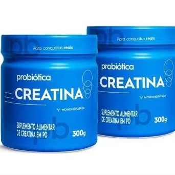 Kit 2 creatina purinha 300 G probiótica embalagem Nova