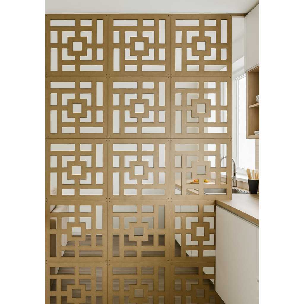 Placas Decorativas em MDF Para Sala, Divisória de Ambiente, Biombo Cozinha Decoração Casa