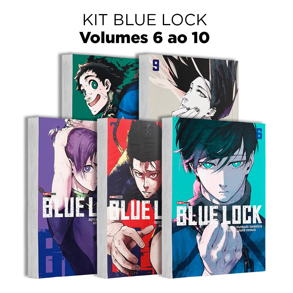 Mangá - Blue Lock- Kit com as edições 6 a 10 - Novo/Lacrado - Editora Panini