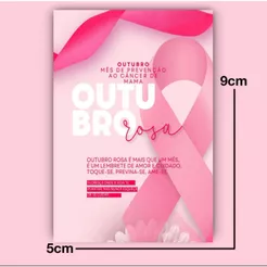 30, 50 ou 100 unids. Cartão de Agradecimento ao Cliente Tags, Cartões ao Cliente Outubro Rosa Modelos 001 Papel Brilhoso