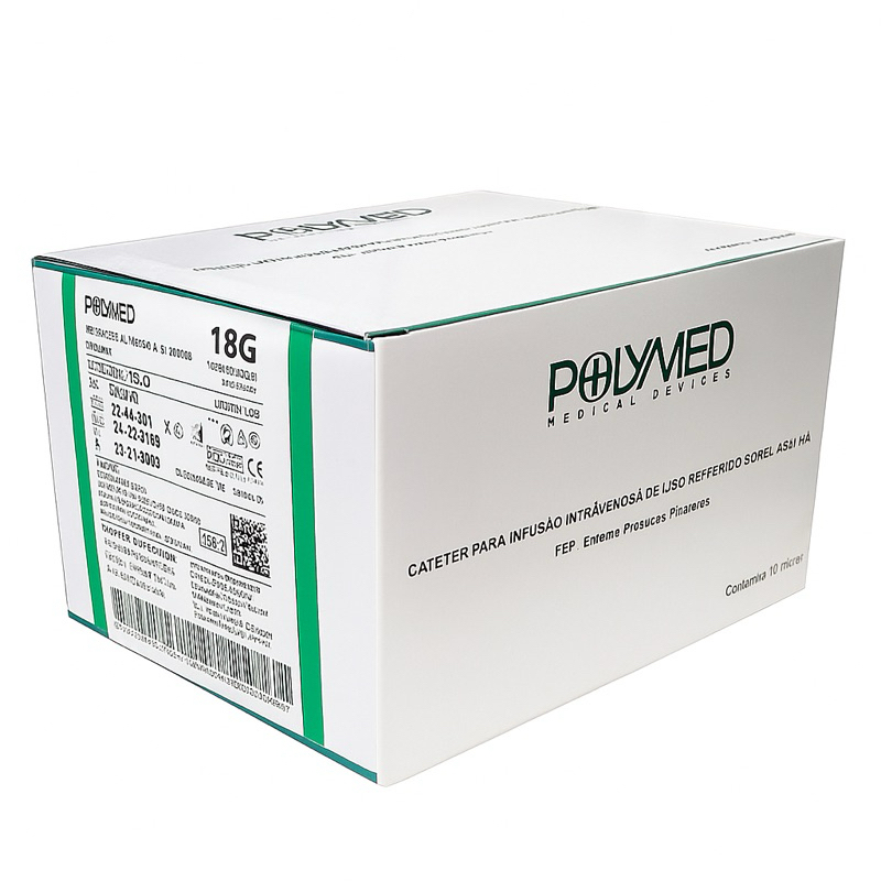 Cateter intravenoso periferico abocath jelco Agulha trifacetado polymed 14G 16G 18G 20G 22G 24G