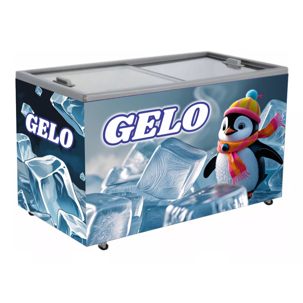 Adesivo Personalizado Freezer horizontal de GELO 1,55m Mod 401