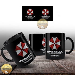 Caneca da Umbrella de Resident Evil Com Seu Nome Personalizado - Cerâmica 325ml em Oferta na Shopee