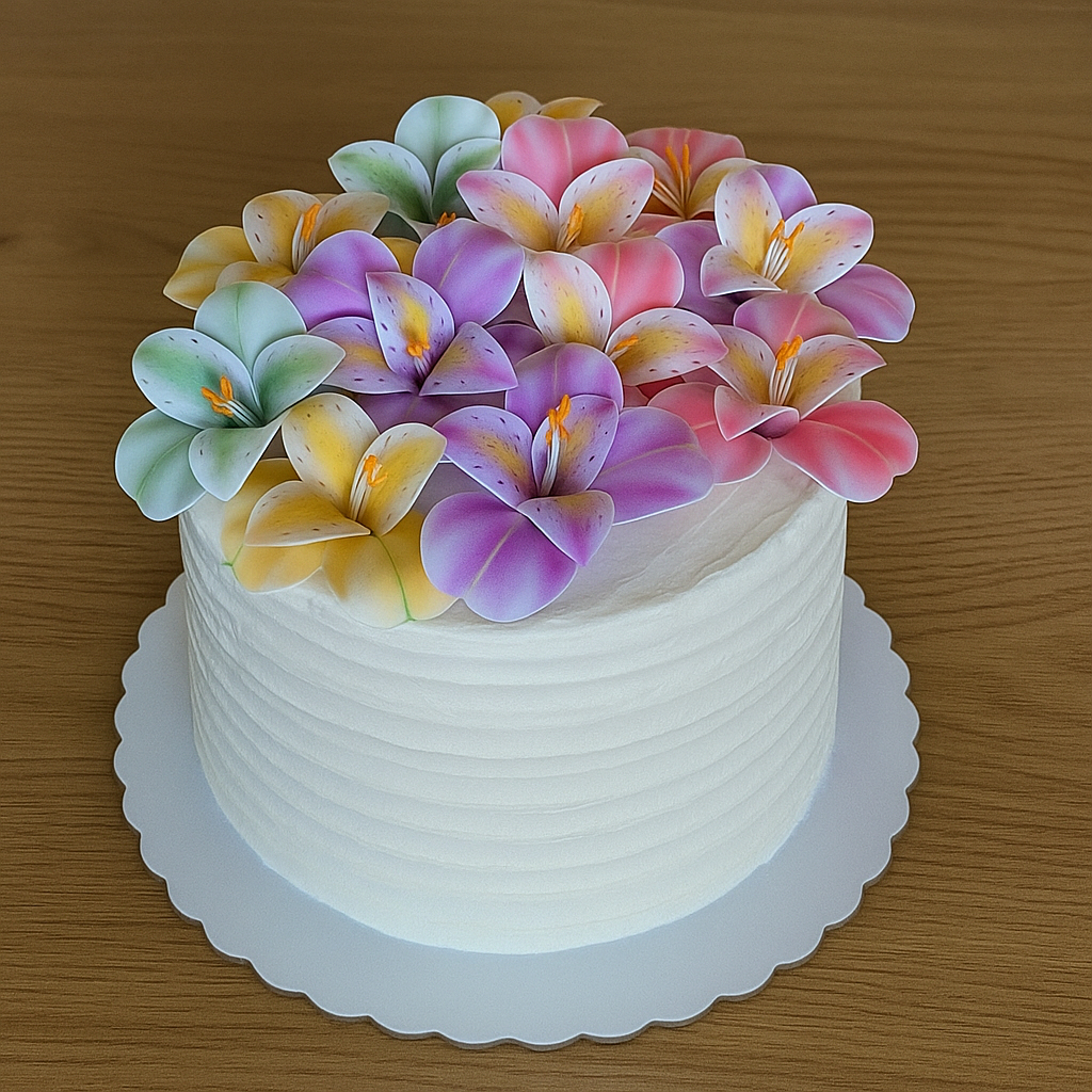 12 Flores de Papel Realistas Astromélia - Decorações para bolos em Oferta na Shopee