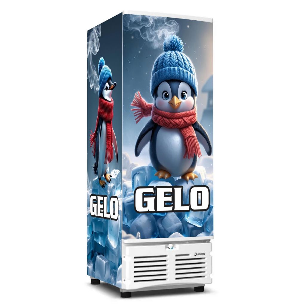 adesivo decorativo para freezer vertical GELO mod 201