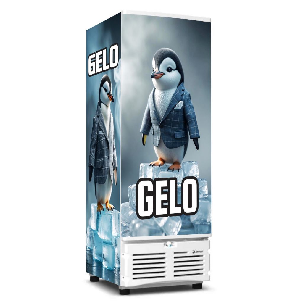 adesivo decorativo para freezer vertical GELO mod 301