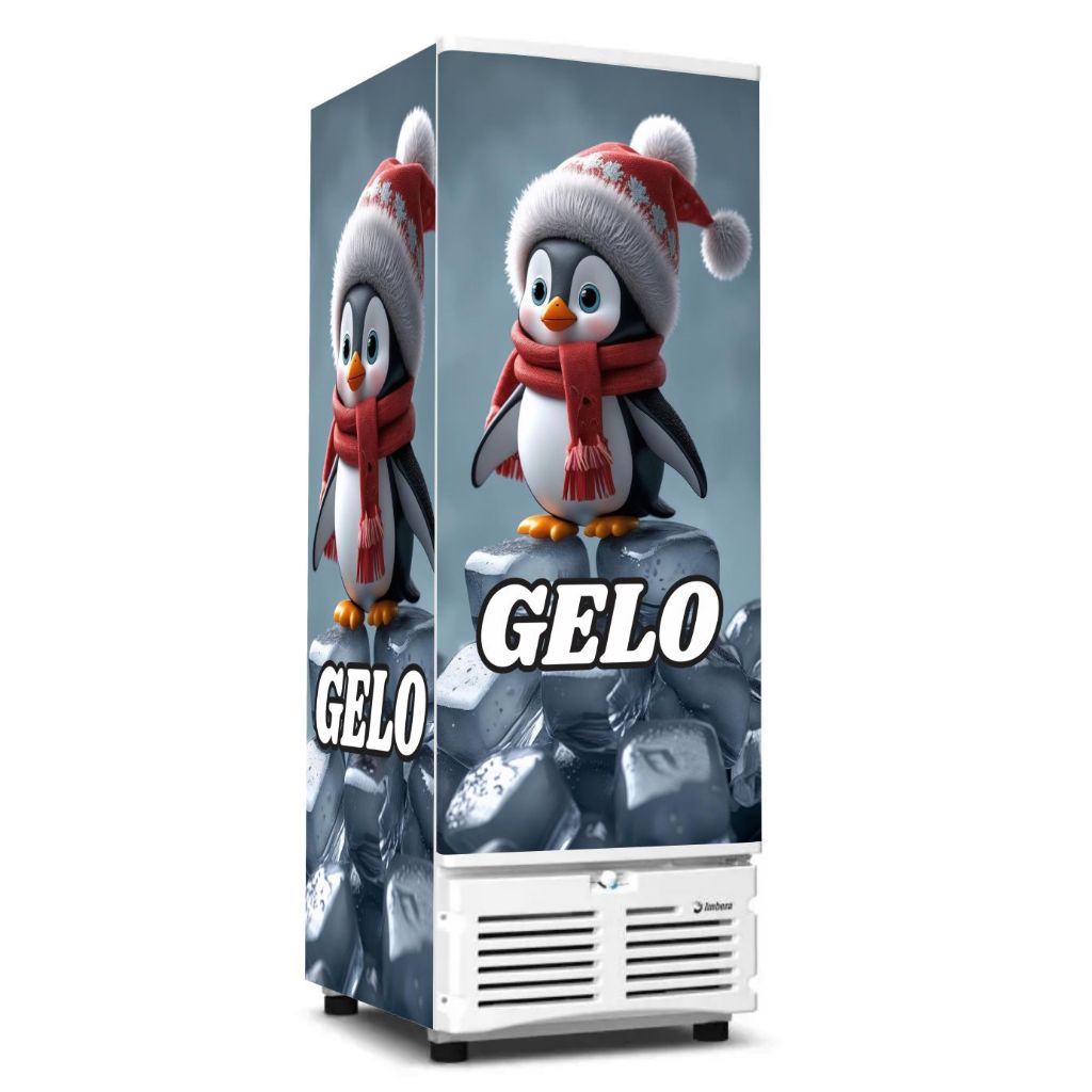 adesivo decorativo para freezer vertical GELO mod 401