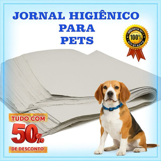 Jornal  Papel Pet Limpo  2KG, 3KG, 4KG, 5KG, 10KG Tapete Pet Biodegradável FOLHAS GRANDES…