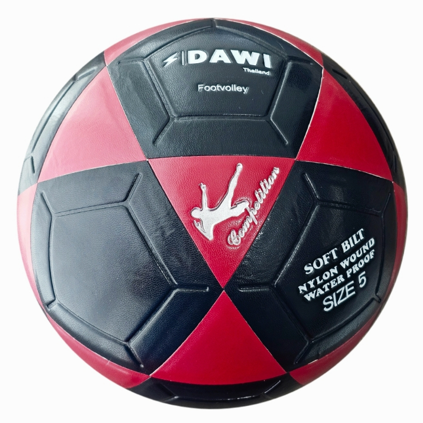 Bola De Futevôlei Altinha Dawi Competition Oficial Futvolei Preto e vermelho