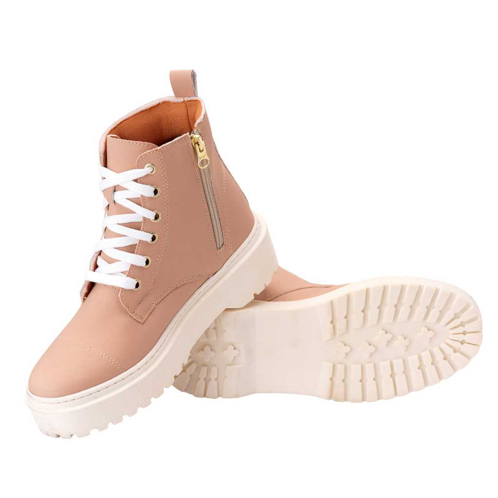 BOTA COTURNO CANO CURTO FEMENINA SOLA RETA