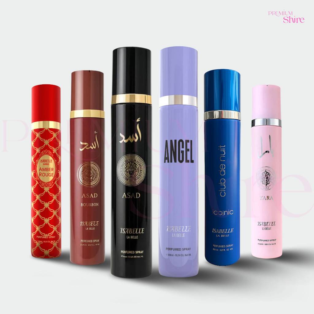 Body Splash Árabe Desodorante Corporal Isabelle la Belle 300ml - Yara Sabah Al Ward Asad Royal Amber em Oferta na Shopee