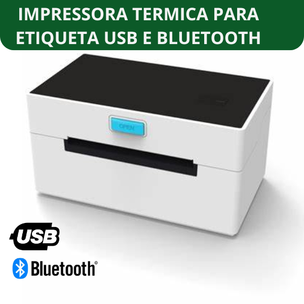 Impressora De Etiqueta USB  e Bluetooth CC431 para etiquetas de envios joias gondola codigo de barras em Oferta na Shopee