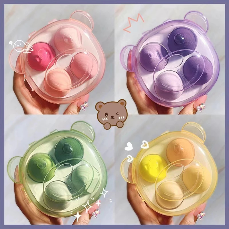 Beauty Blender Conjunto De Liquidificador De Beleza De 4 Peças , Ultramacio , Almofada Para Uso Seco E Úmido , Esponja D