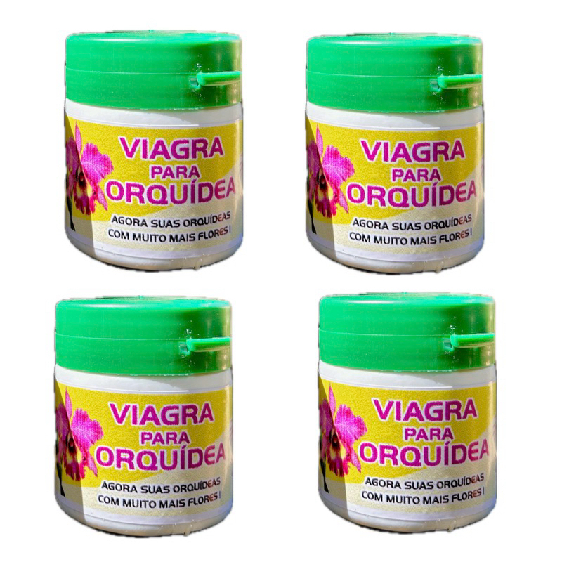 kit 4 Fertilizante Viagra Para Flor Orquídea