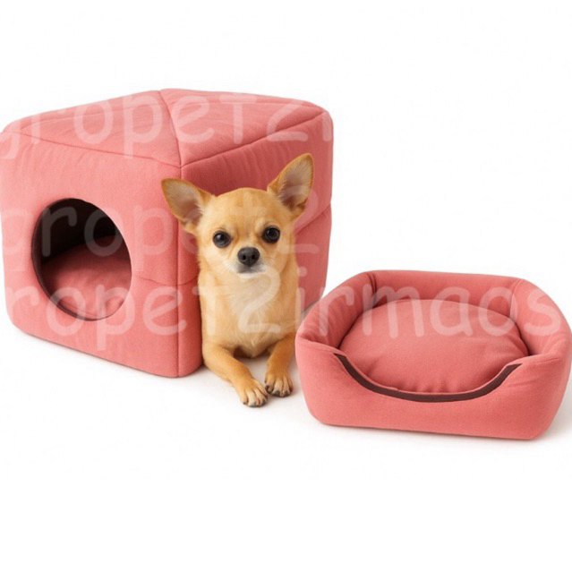 Caminha Pet Toca Iglu 2 EM 1 Cama Para Cães e Gatos Para Frio Calor Com Almofada