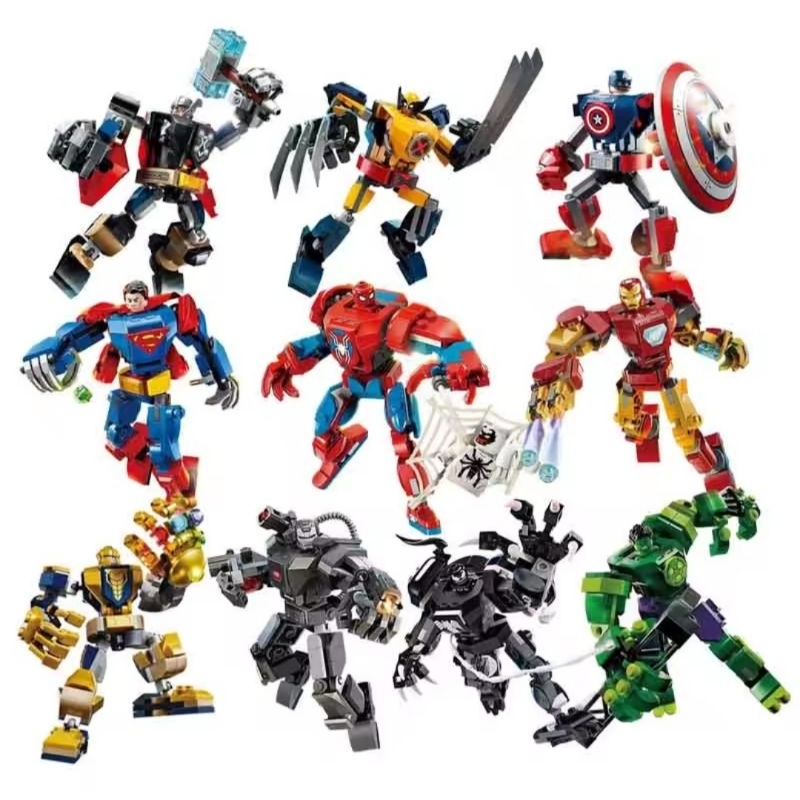 blocos de montar da Marvel de alta qualidade - 152 peças