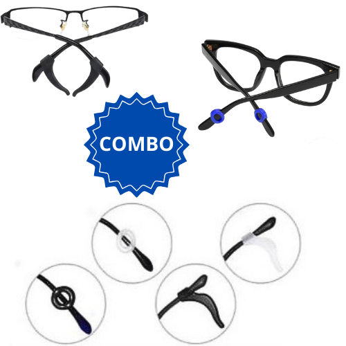 8 gancho bolinha trava de óculos em silicone antiderrapante para Óculos  PRETO TRANSPARENTE em Oferta na Shopee