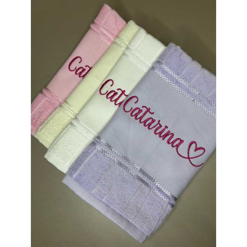 Kit 4 Toalhas de Boca Personalizada em Oferta na Shopee
