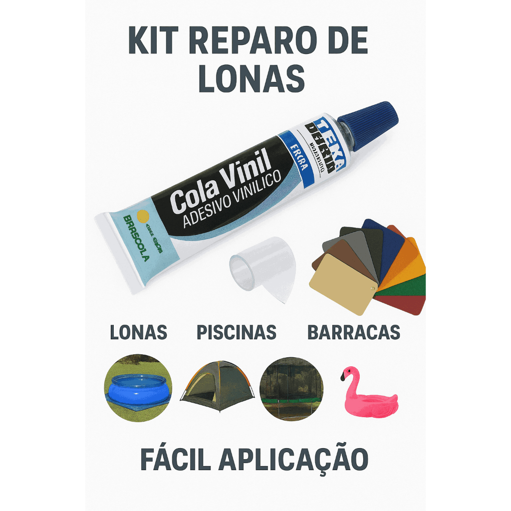 Kit Reparo de Lona de Toldo Tendas Piscina inflável Barraca de Camping e Brinquedos Infláveis em Oferta na Shopee