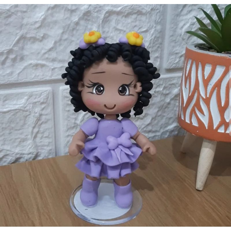 Aplique Boneca em Biscuit – Festa Infantil em Oferta na Shopee