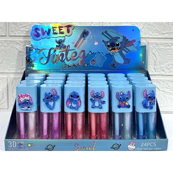 KIT 24 Stitch LIP GLOSS Lançamento de novo produto（ Um caixa) em Oferta na Shopee