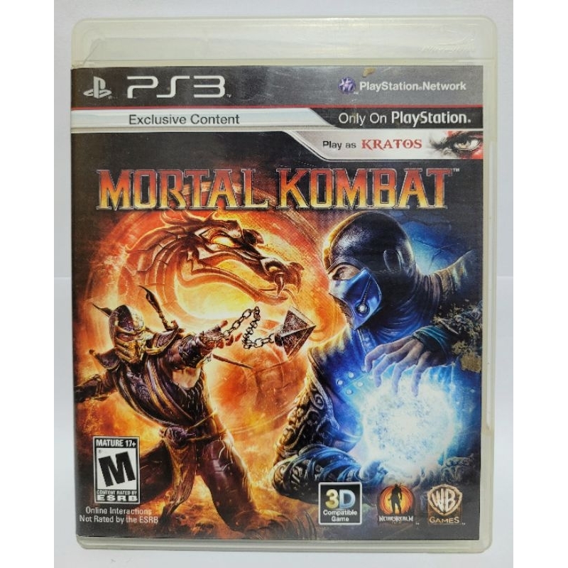 Mortal kombat, jogo para ps3 mídia física