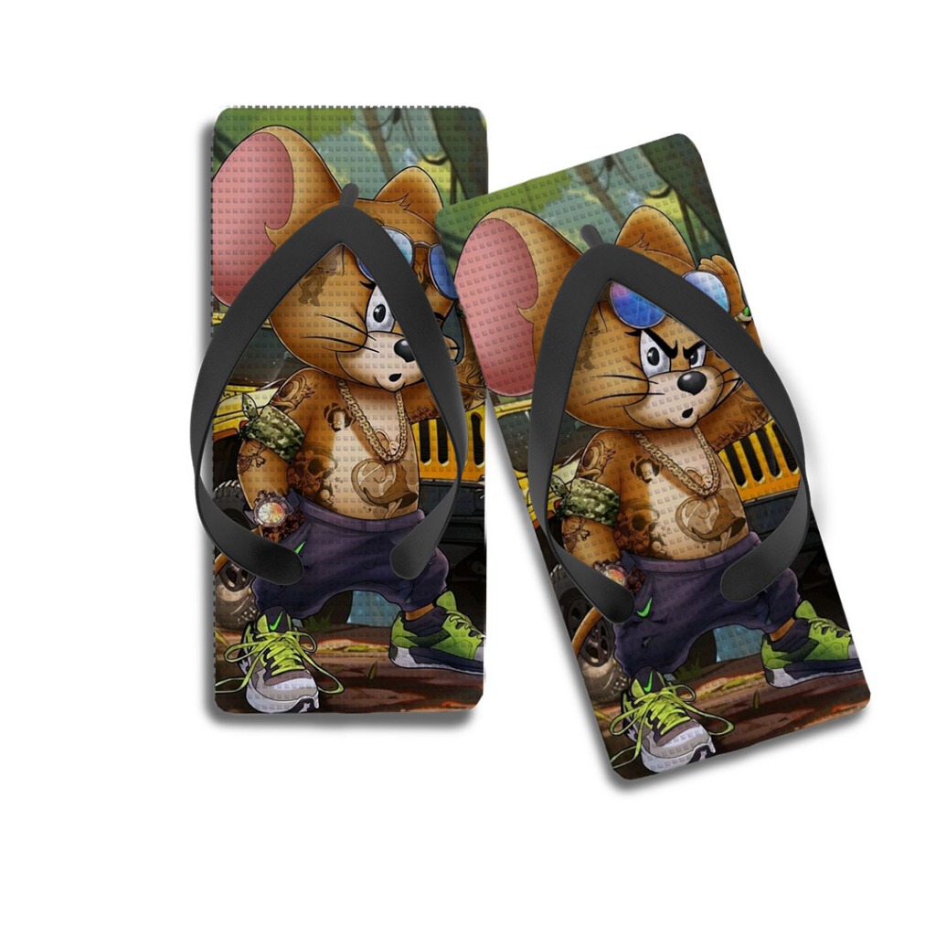 Chinelo Quadrado Jerry Gangster Personalizado em Oferta na Shopee