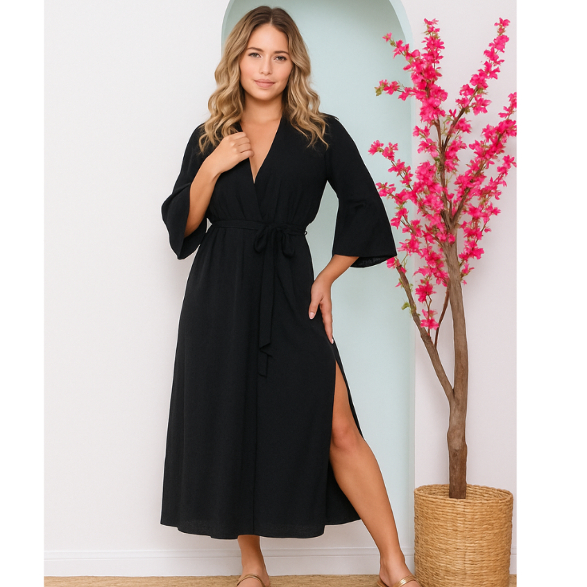 Saida de Praia Longa Kimono de Praia Cardigan Verão Piscina Feminino Canga Fit Mulher Banho de Sol Estilo em Oferta na Shopee