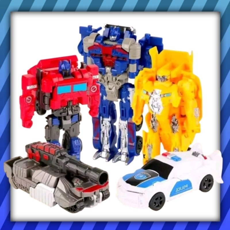 Robô vira carro 2 em 1 estilo Transformers