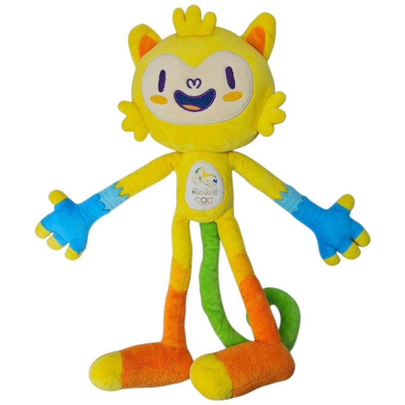 Pelúcia Mascote Vinicius oficial 35 cm Olimpíadas Rio 2016