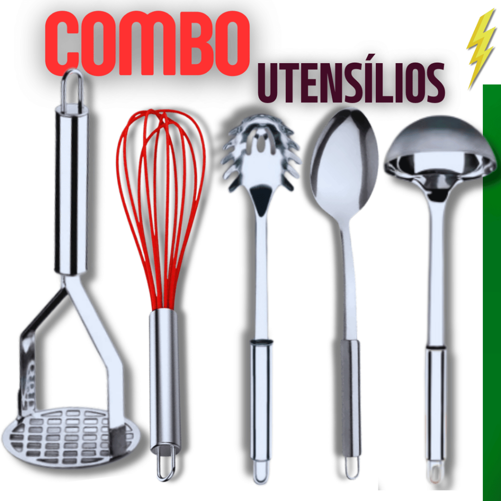 Utensílios De Cozinha Peças Amassador Batatas Batedor Ovos Pegador Massas Concha Feijão Colher Arroz