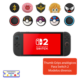 Par de Thumb Grips Analógicos para Switch 2 – Modelos Temáticos Diversos em Oferta na Shopee