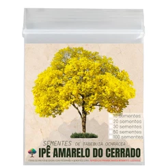 Semente para Mudas e Árvores de Ipê Amarelo do Cerrado Tabebuia Ochracea Semente Decor
