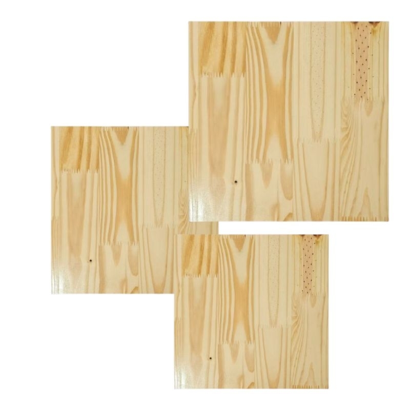 Três Tampo de madeira quadrado artesanato decoração em Oferta na Shopee