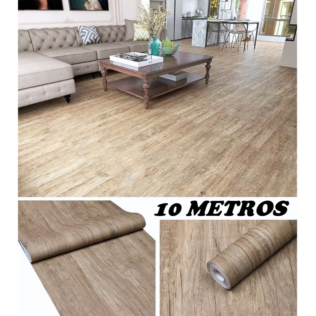 Adesivo Para Piso Vinílico e Parede 10m x 61cm Fosco Acetinado Lavável Antichamas Autocolante em Oferta na Shopee