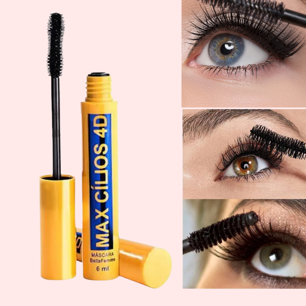 Máscara de Cílios 4D Max Bella Femme - Super Volume - 1 Unidade