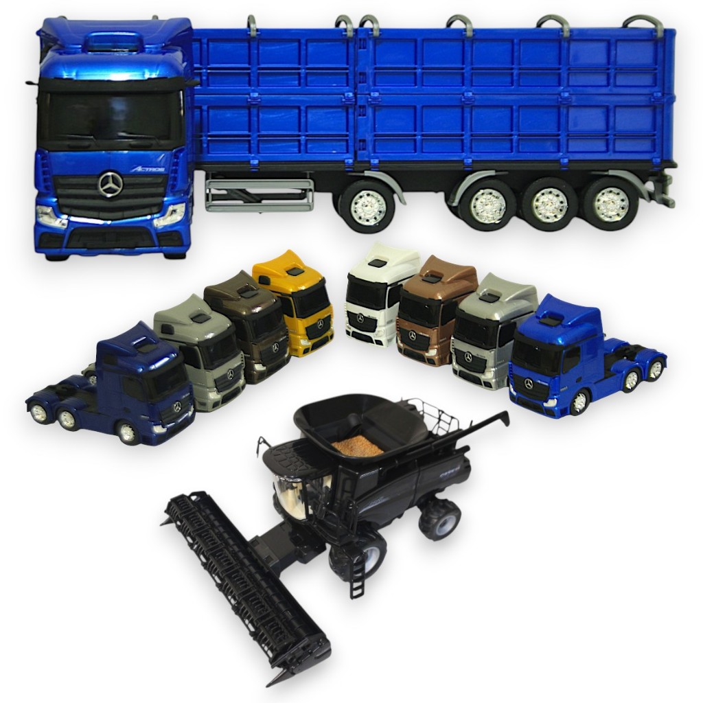 Kit Caminhão Graneleiro Mercedes Benz Colheitadeira Black